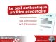 Le bail authentique est un titre exécutoire